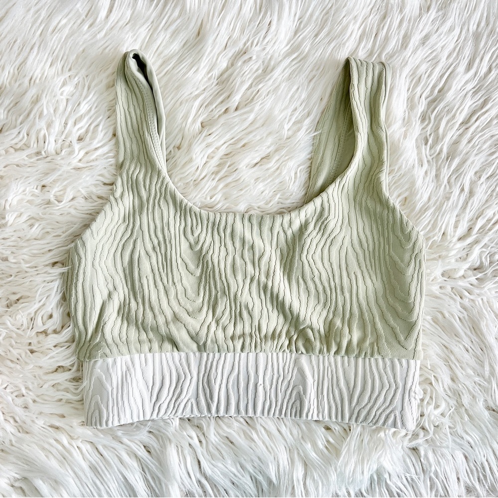 Twenty Montreal wood texture sports bra
